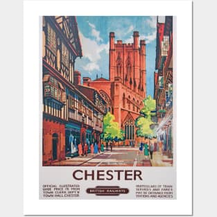 Vintage British Railways Chester Poster Posters and Art